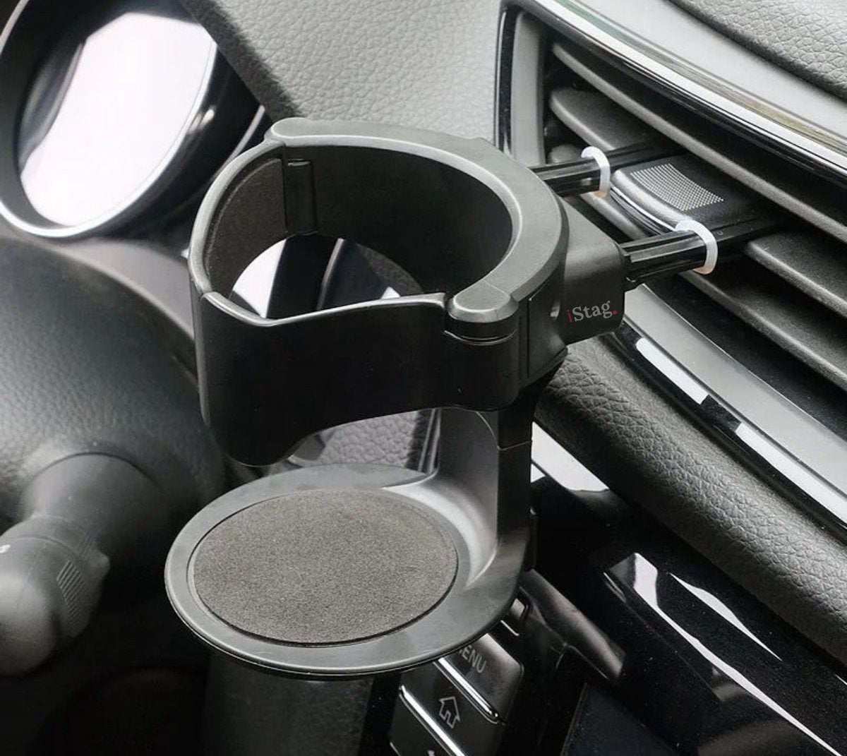 Universele Auto Bekerhouder Ventilatierooster Fles- & Blikjeshouder – Koffiehouder Zwart