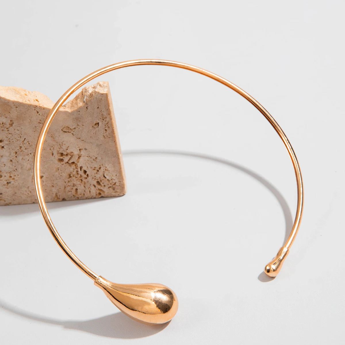 Choker Ketting – Goud/Zilver Waterdruppel Design