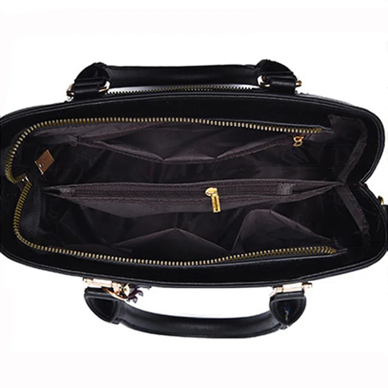 2-delige Dameshandtas Set – PU Lederen Schoudertas met Elegante