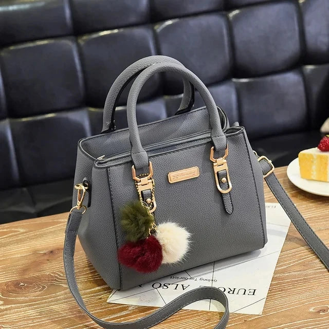 Luxe Dames Handtas – Crossbody & Schoudertas met Kwastje – Geborduurde Tote met Grote Capaciteit