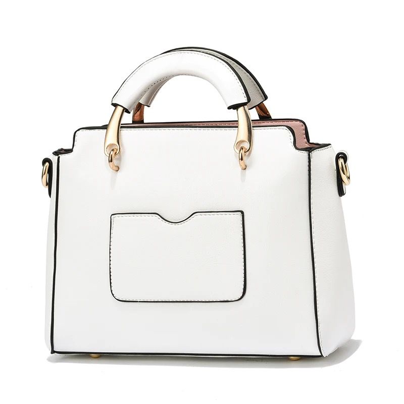 Witte Dames Handtas van PU Leer – Met Katten Portemonnee – Verstelbare Crossbody & Schoudertas