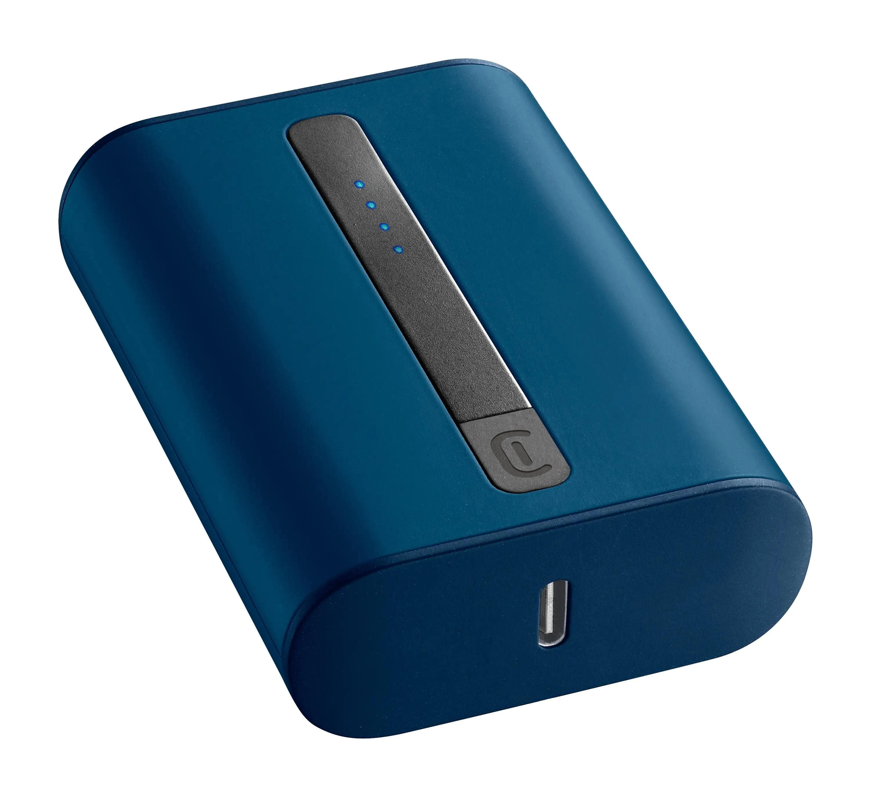 Cellularline Thunder 10,000 mAh PD USB-C 20 Watt Power Bank-Blue