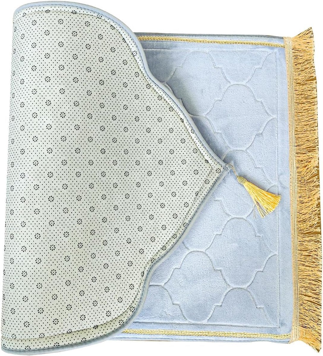 Islamitische Gebedsmat Wit – Zacht & Comfortabel Antislip Gebedskleed (115×65 cm)