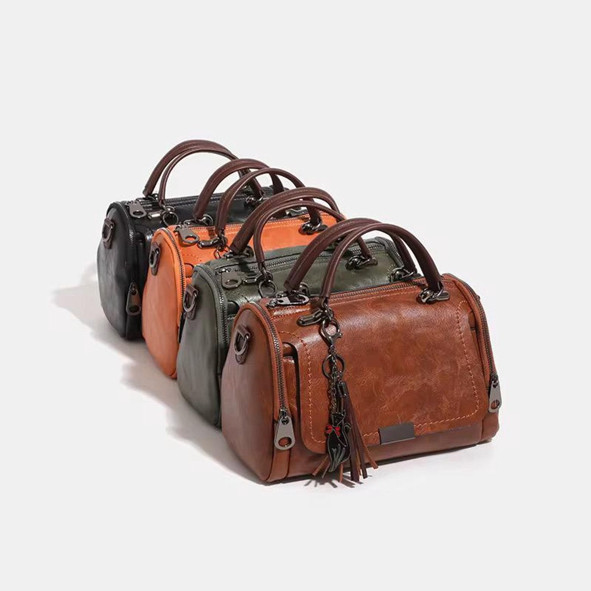 Dames Schoudertas / Crossbody Tas – Luxe PU Leer – Designer Look – Groot Ruim Model – Zwart