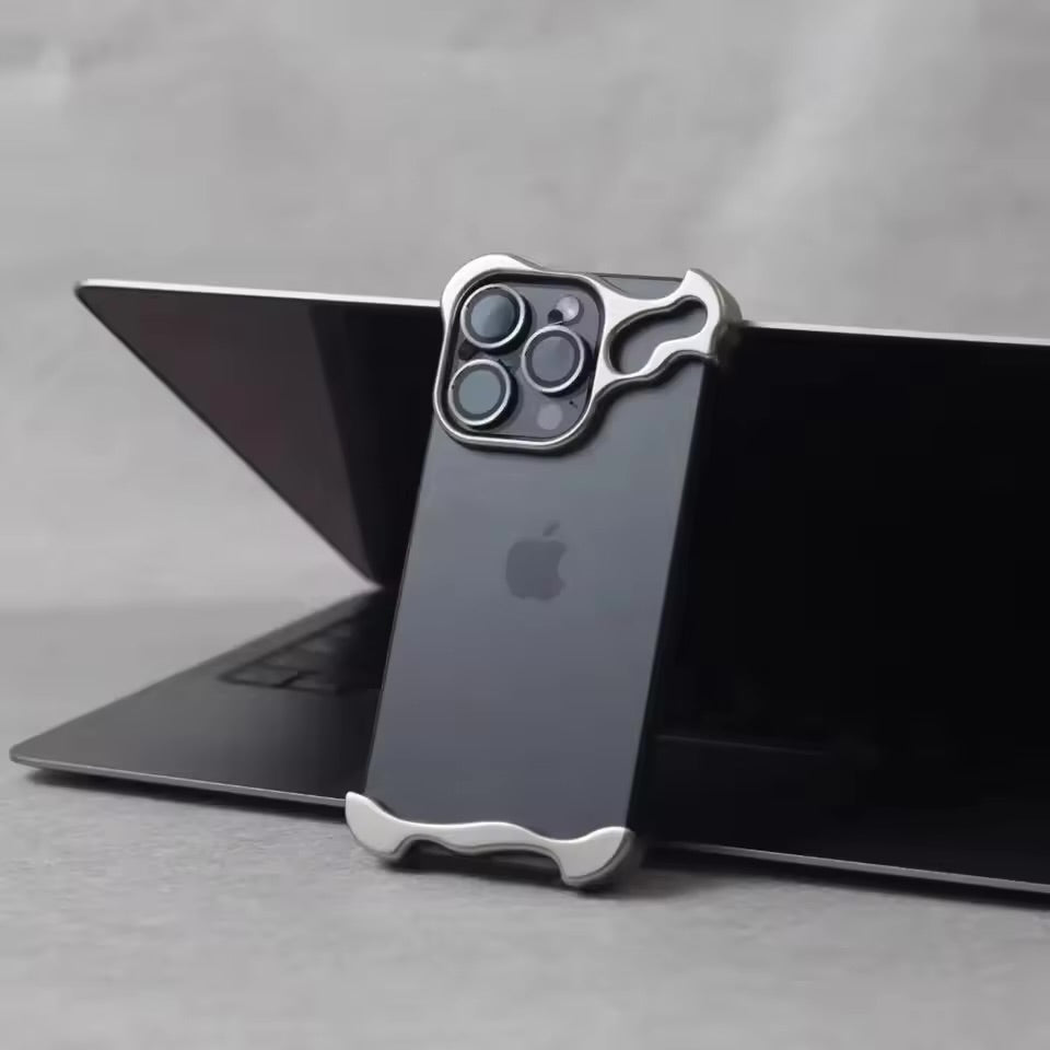 Luxury Aluminum Bumper - Phone Case for iPhone 15 / Pro Max - Lens Film