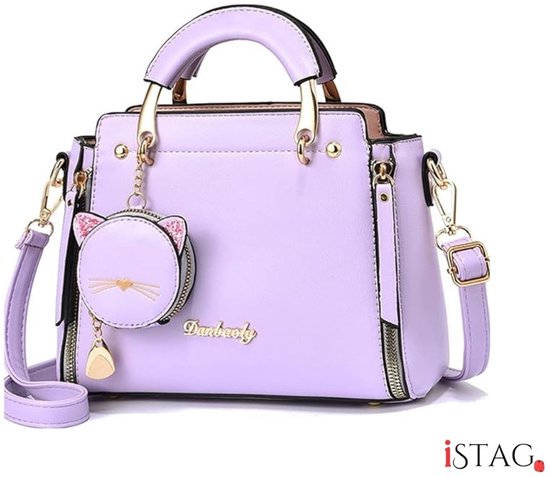 Women's Handbag with Zipper - Cute Crossbody Handbag - Fashion 2024 Shoulder Bag