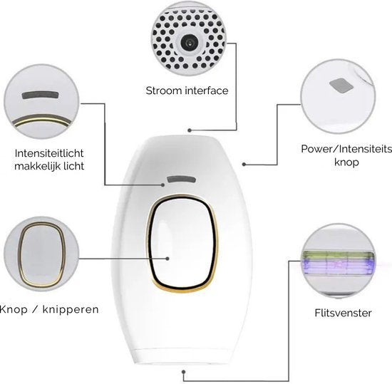 iStag® Laser Ontharingsapparaat - IPL Ontharing Apparaat - Epileerapparaat Dames