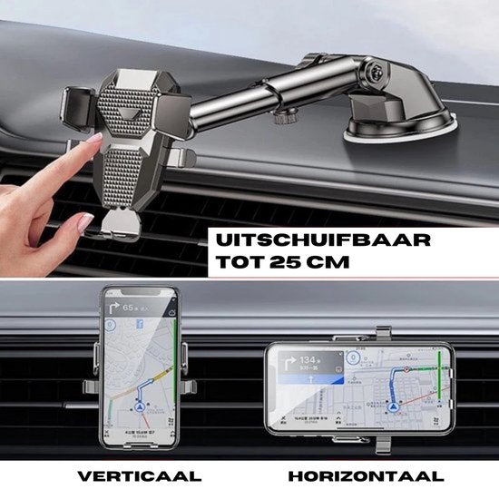 iStag  Telefoonhouders Auto Zuignap - Voor Raam en Dashboard - Gsm Houder Auto - Model Beemster