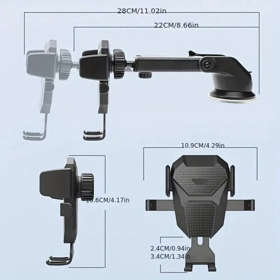 iStag Handyhalter Auto mit Saugnapf – für Fenster und Armaturenbrett – Handyhalter Auto – Modell Beemster