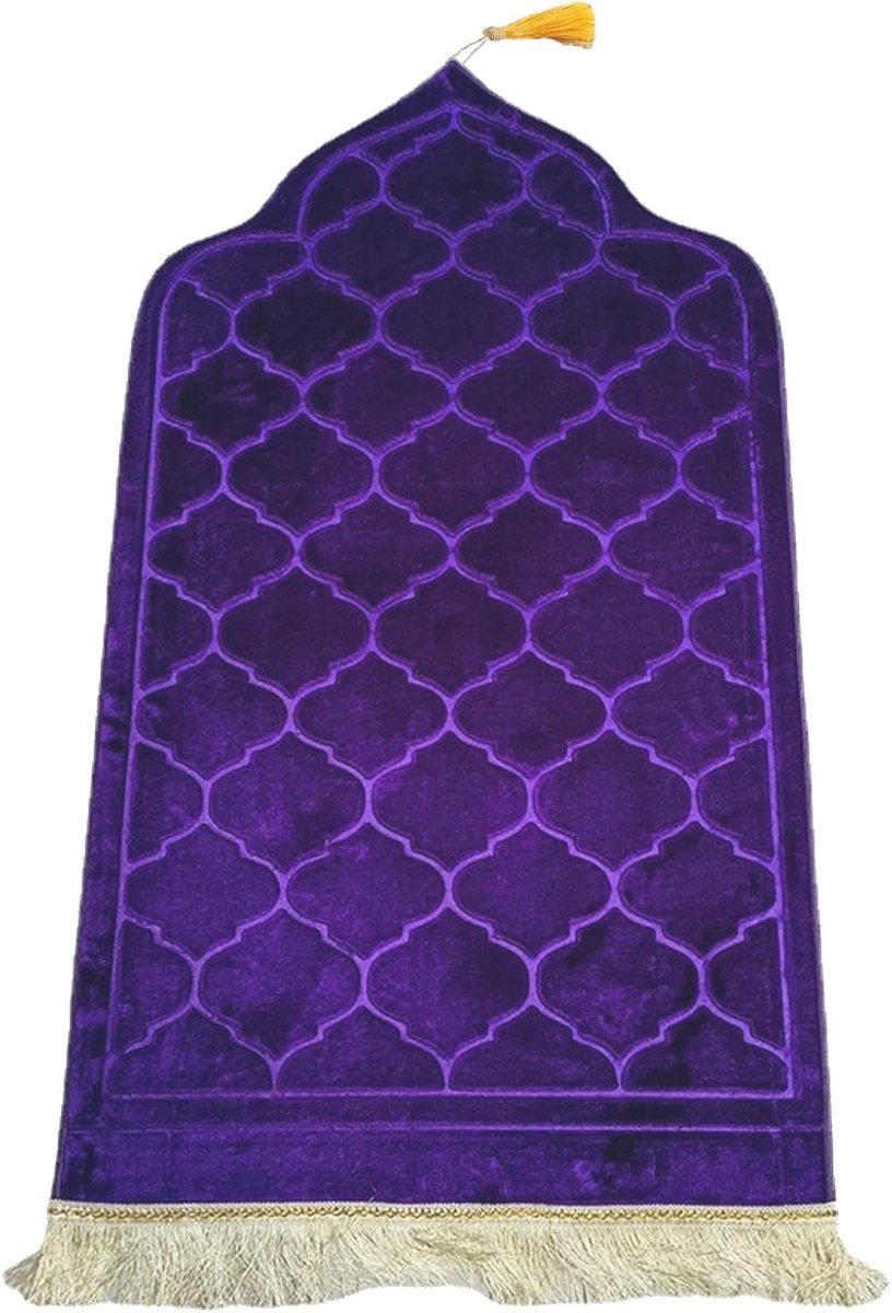 Gebedskleed – Comfortabele & Zachte Islamitische Prayer Mat met Antislip en Gouden Afwerking (115×65 cm) – Meerdere Kleuren