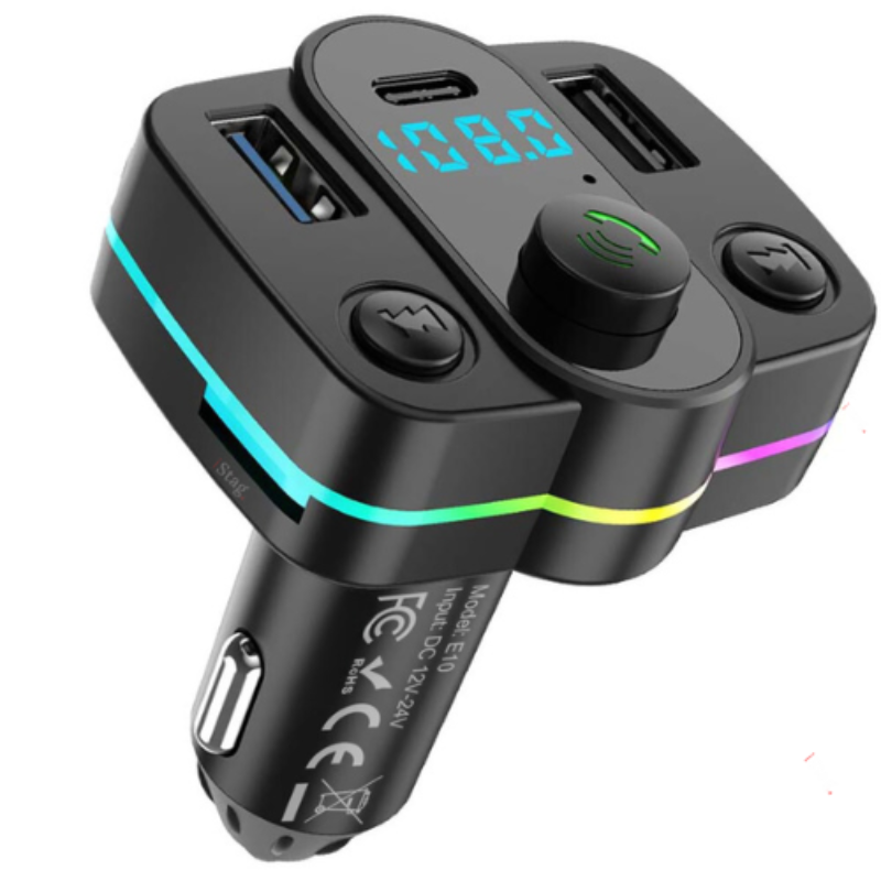 iStag® FM Bluetooth Transmitter V1 – USB-C Snellader - Handsfree -  Autolader – Carkit - MP3