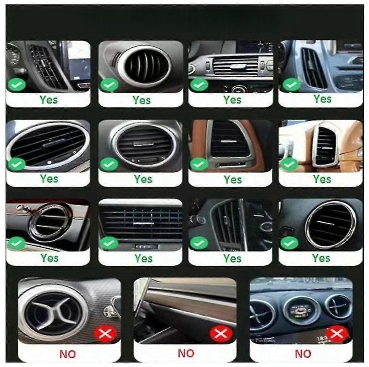 3-in-1 Telefoonhouder Auto – Met Sterke Zuignap voor Dashboard, Raam & Ventilatierooster