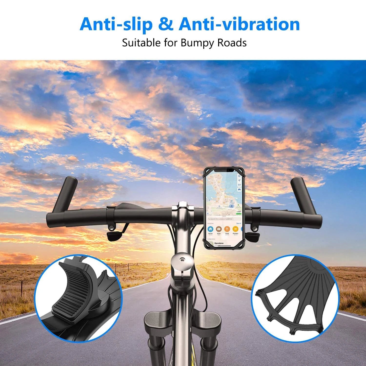 Silicone Telefoonhouder Fiets