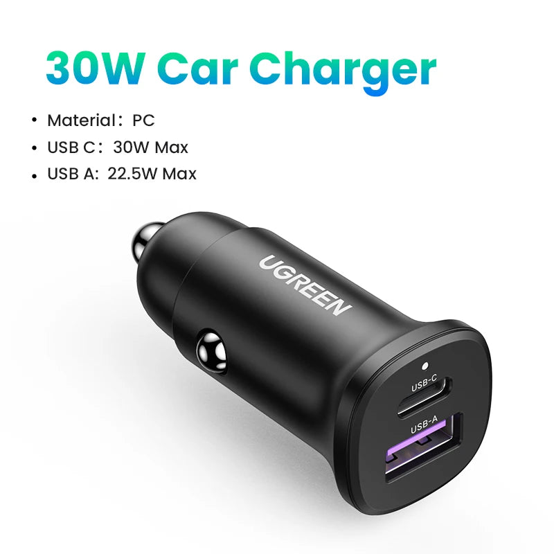 30W USB-C Autolader