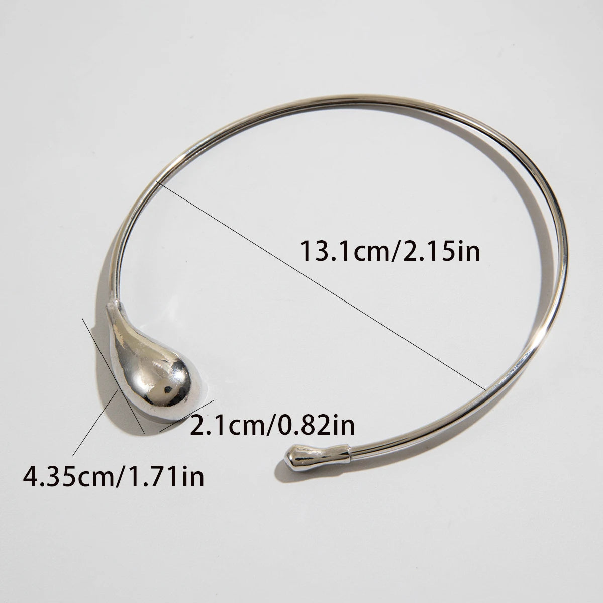 Choker Ketting – Goud/Zilver Waterdruppel Design