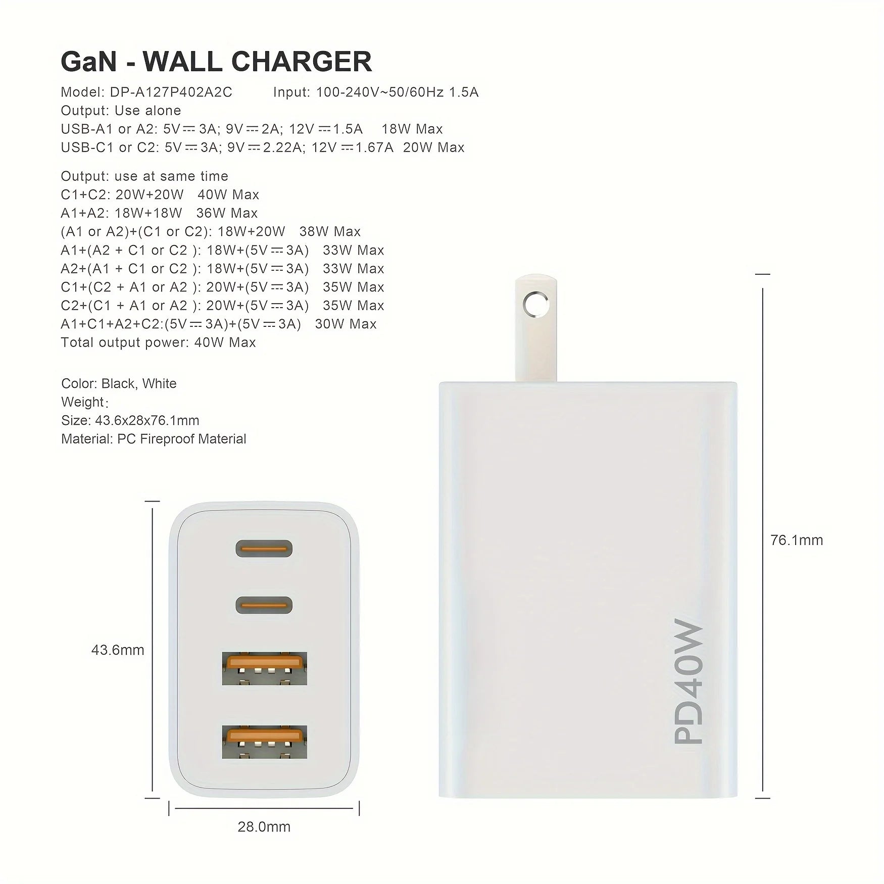 4-Port iPhone Charging Block