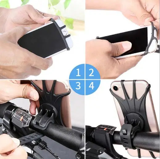 Mobile phone handlebar holder