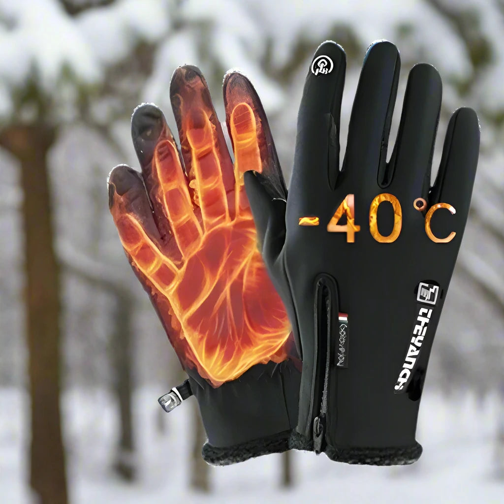 iStag® Wasserdichte Thermohandschuhe - Winterhandschuhe - Rutschfeste Motorradfahren - Bergsteigen