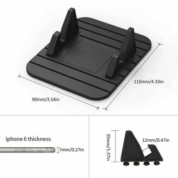 Antislip houder voor autotelefoon