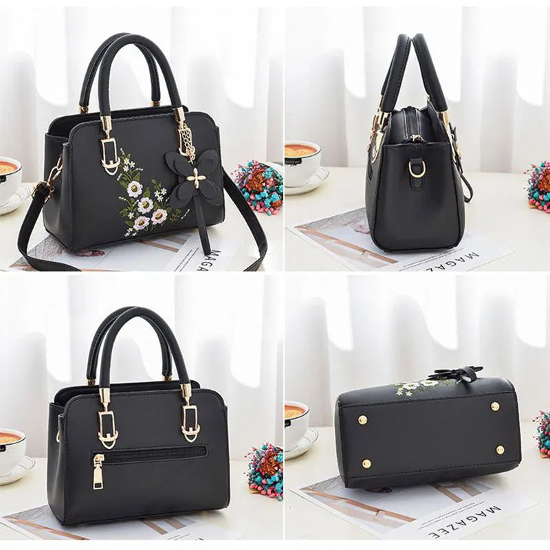 Dames Schoudertas – Grote Capaciteit PU Handtas met Lychee-patroon en Kruisbody-optie