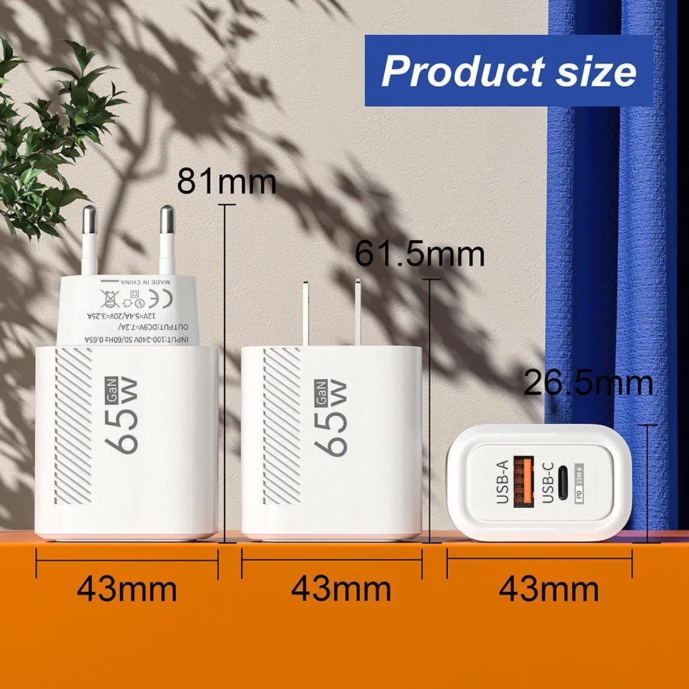 Adapter voor snel opladen van telefoon