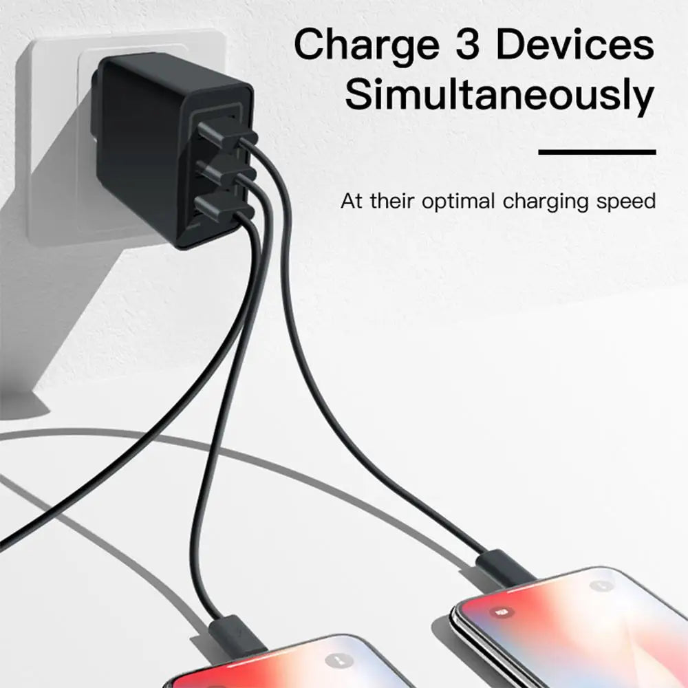 Eonline Quick Charge 3.0 18W QC 3.0 4.0 Fast Charger USB Mobile Phone Charger Type-c USB Charging Cable