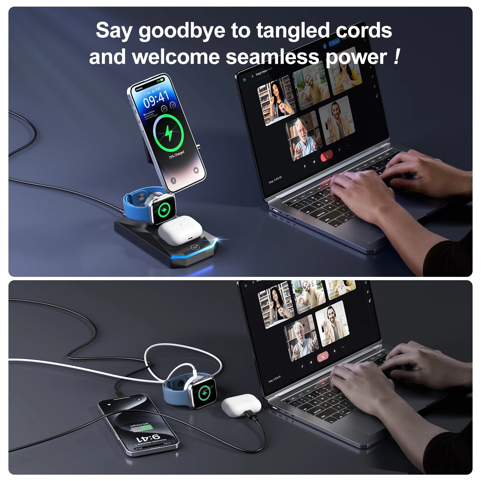 3-in-1 Wireless Charging Station