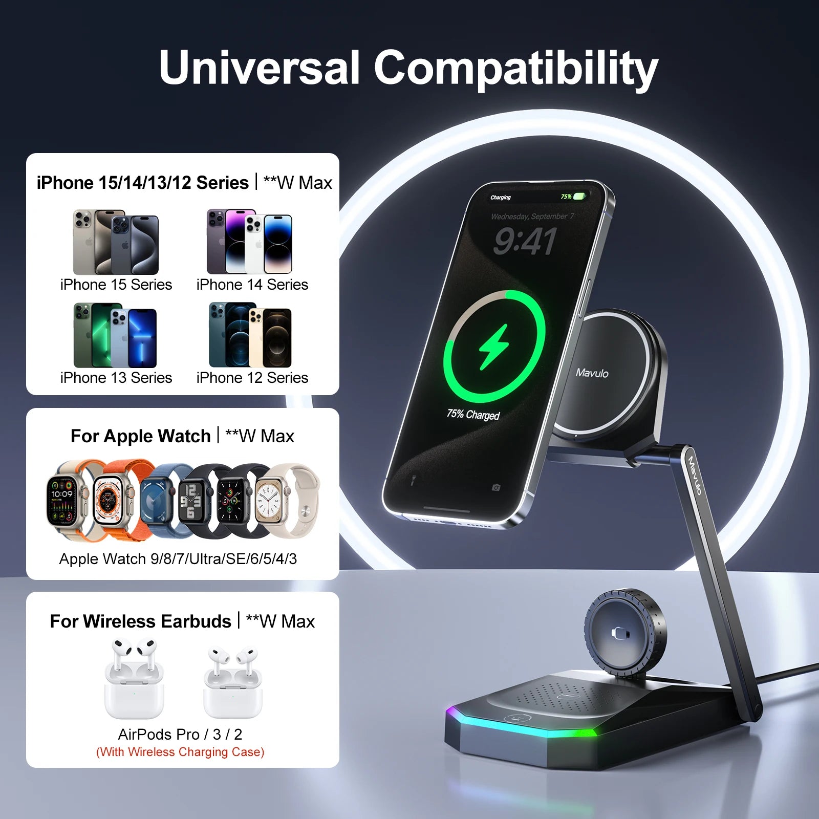 3-in-1 Wireless Charging Station