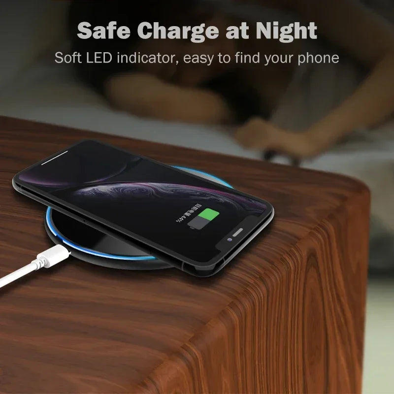 Wireless charger with cable