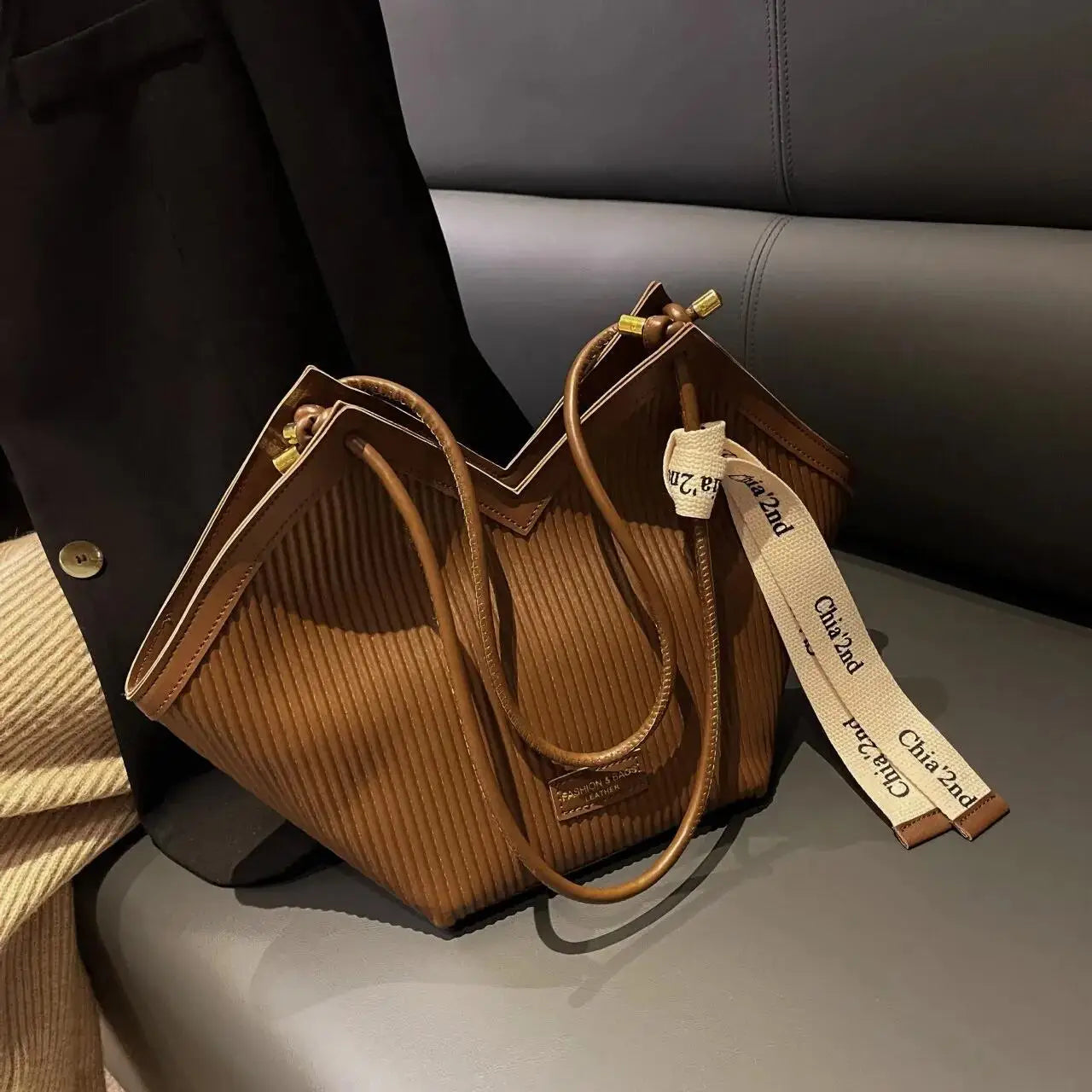 Koreaanse Stijl Grote Dames Tas – Canvas Schoudertas / Shopper