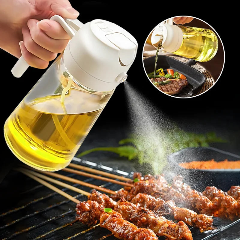 iStag® Ölsprühflasche Spray 2-in-1 - Ölsprühflasche - Grillen - Küche - Picknick