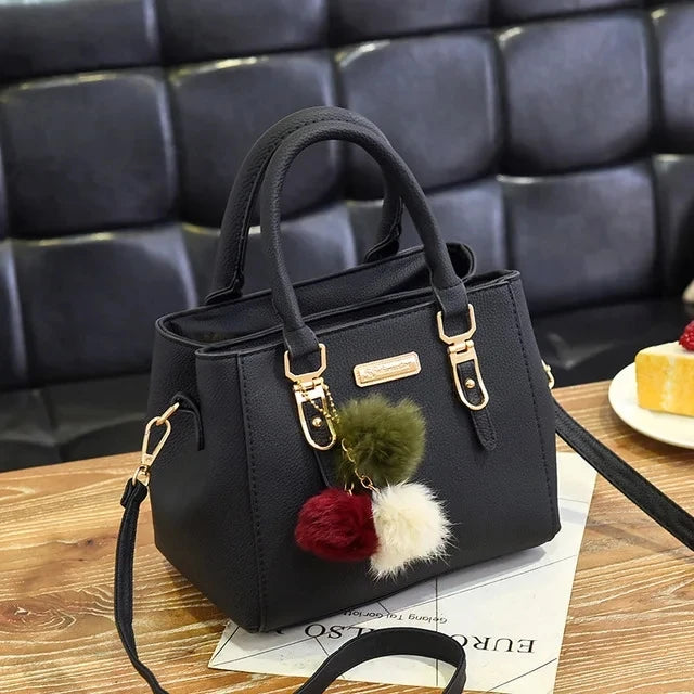 Luxe Dames Handtas – Crossbody & Schoudertas met Kwastje – Geborduurde Tote met Grote Capaciteit