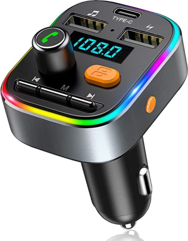 iStag Draadloos FM Transmitter - Bluetooth MP3 Auto - Auto snel lader- Carkit