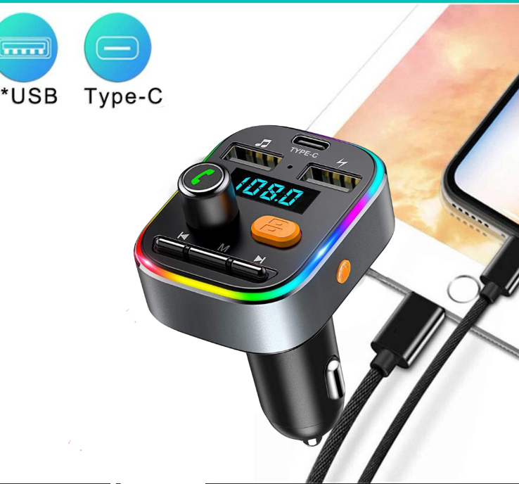 iStag Wireless FM Transmitter - Bluetooth MP3 Car - Car Fast Charger - Car Kit