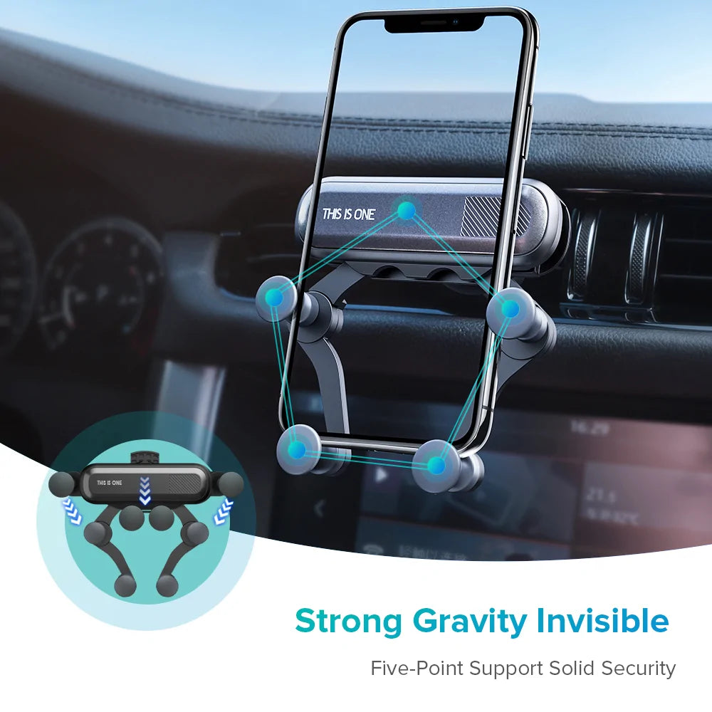 Car Phone Holder | Universal | Gravity | Ventilation | Air Vent | Phone Holder