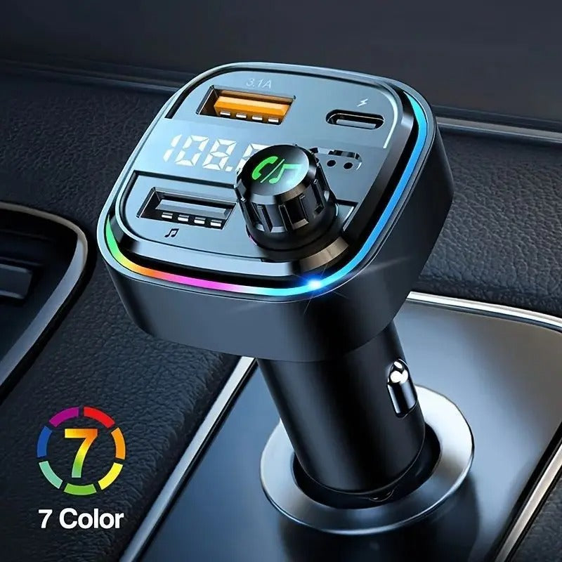 Bluetooth 5.0 FM Transmitter Handsfree Car Radio Modulator MP3 Player With 22.5W USB Super Quick Charge Adapter for Car