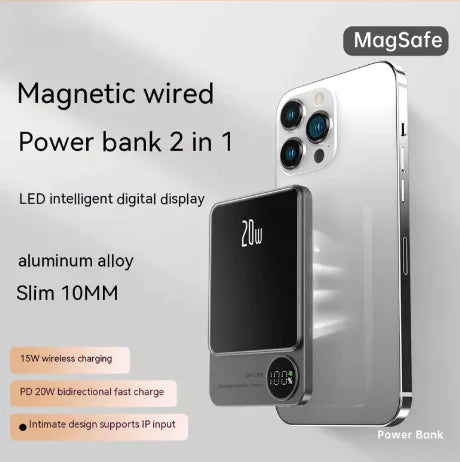 Kabellose magnetische ultradünne Powerbank