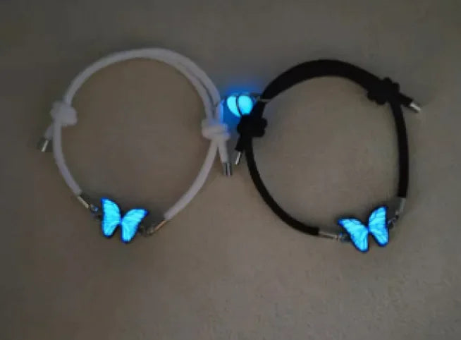 Blue Luminous Smart Butterfly Necklace