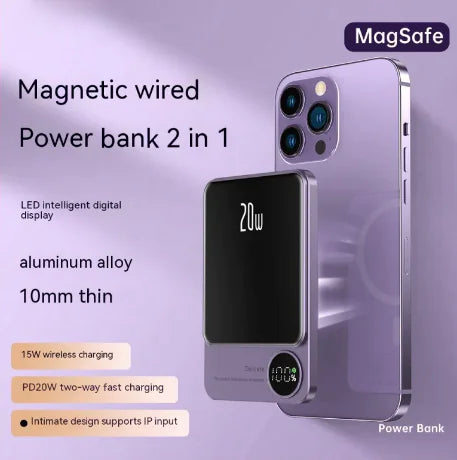 Kabellose magnetische ultradünne Powerbank