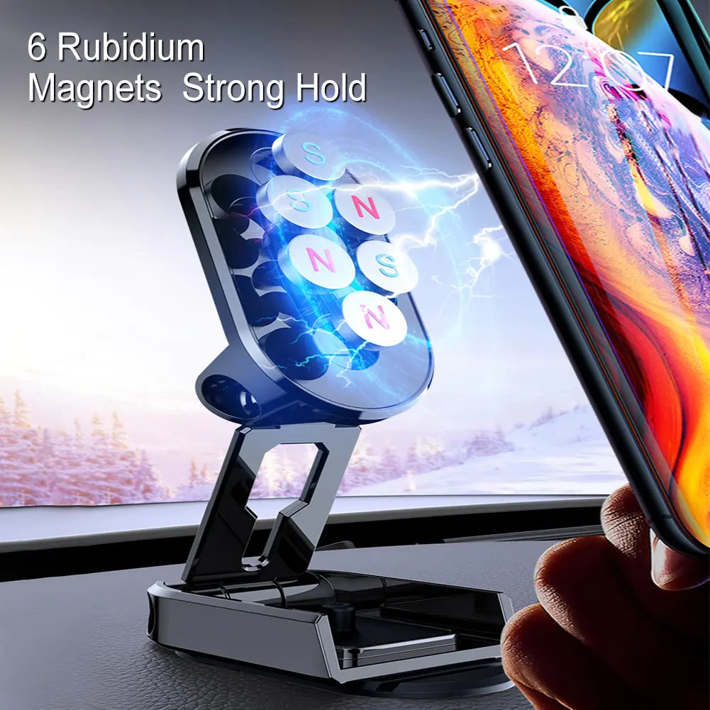 Magnetic in car mobile phone holder mounting rotatable 360° accessories universal